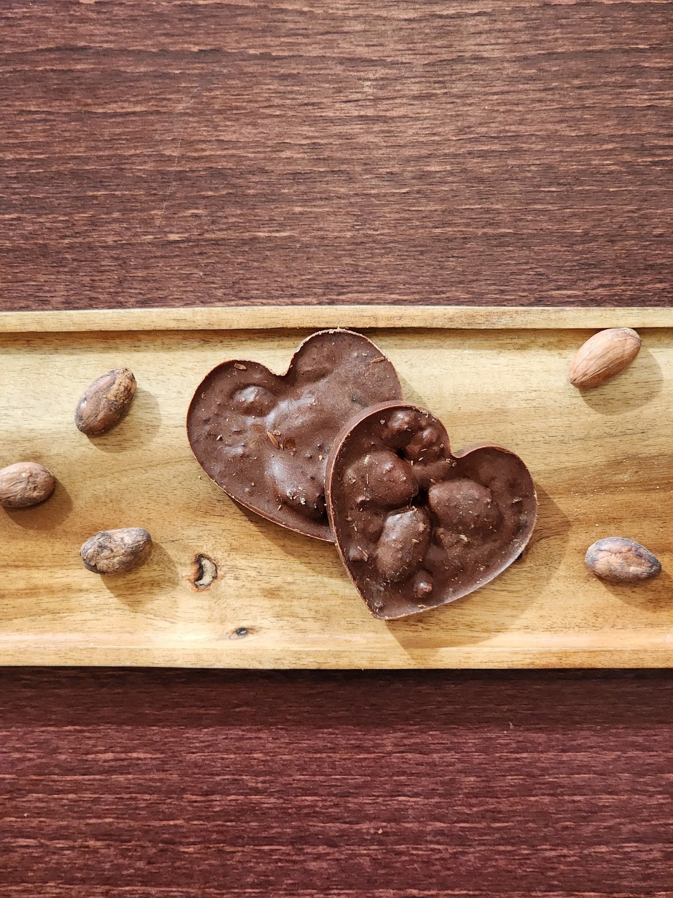 Whole Cacao treats with cacao beans