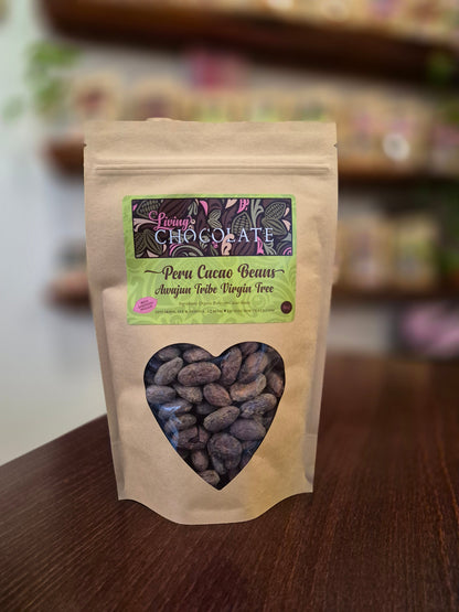 Peru Cacao Beans - Awajun Tribe Virgin Tree - 8 oz