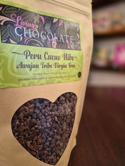 Peru Cacao Nibs - Awajun Tribe Virgin Tree - 8 oz